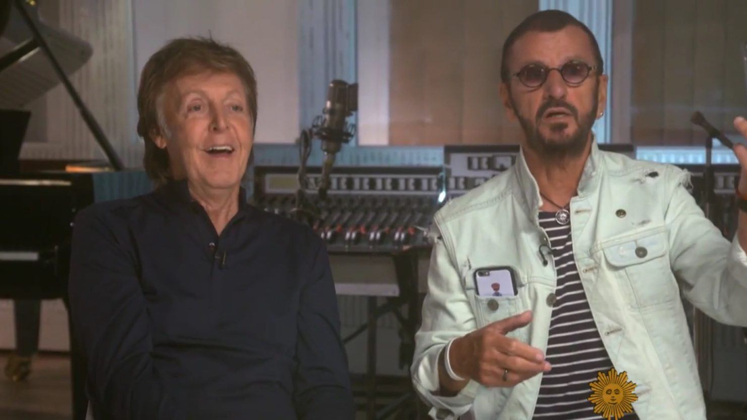 Image result for Paul McCartney and Ringo Starr CBS Sunday Morning