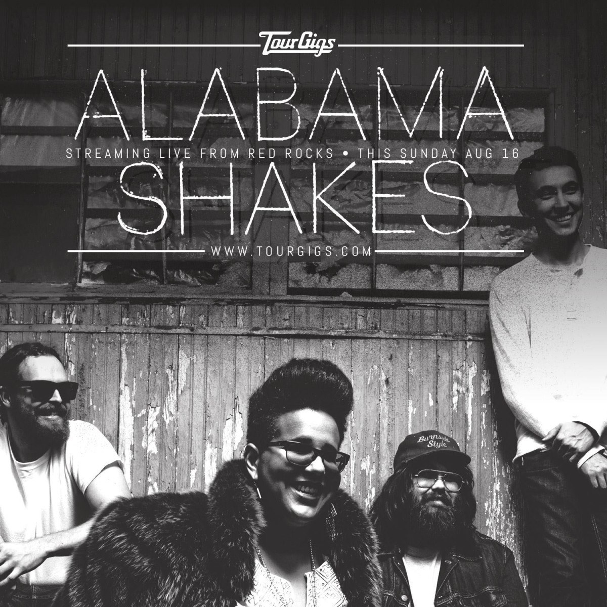 Alabama Shakes Red Rocks Webcast Poster TourGigs