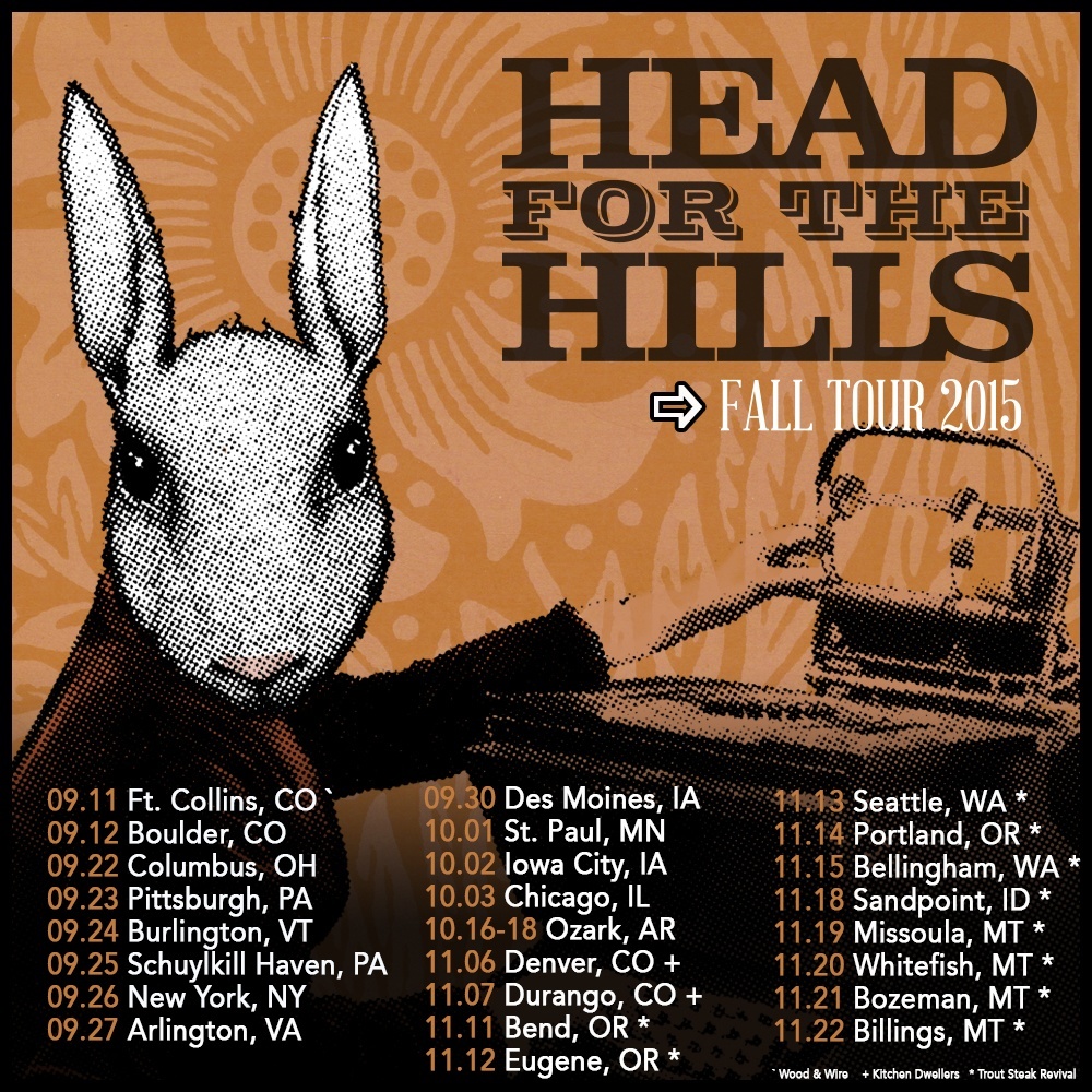 Head For The Hills Fall Tour 2015 Poster
