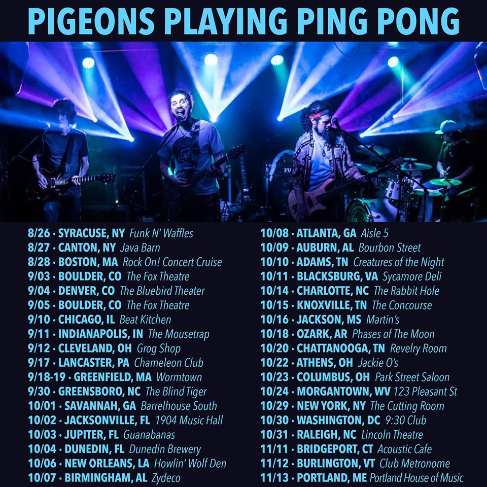 Pigeons Playing Ping Pong Fall Tour Updated Poster