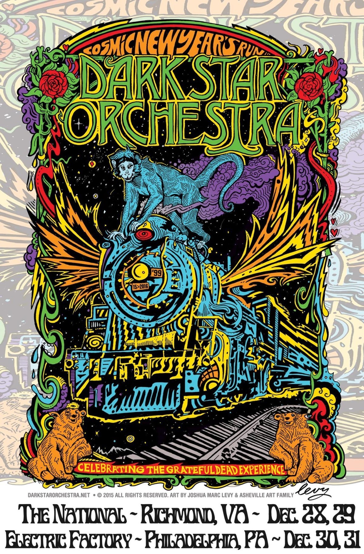Dark Star Orchestra New Year's Eve 2015 Poster