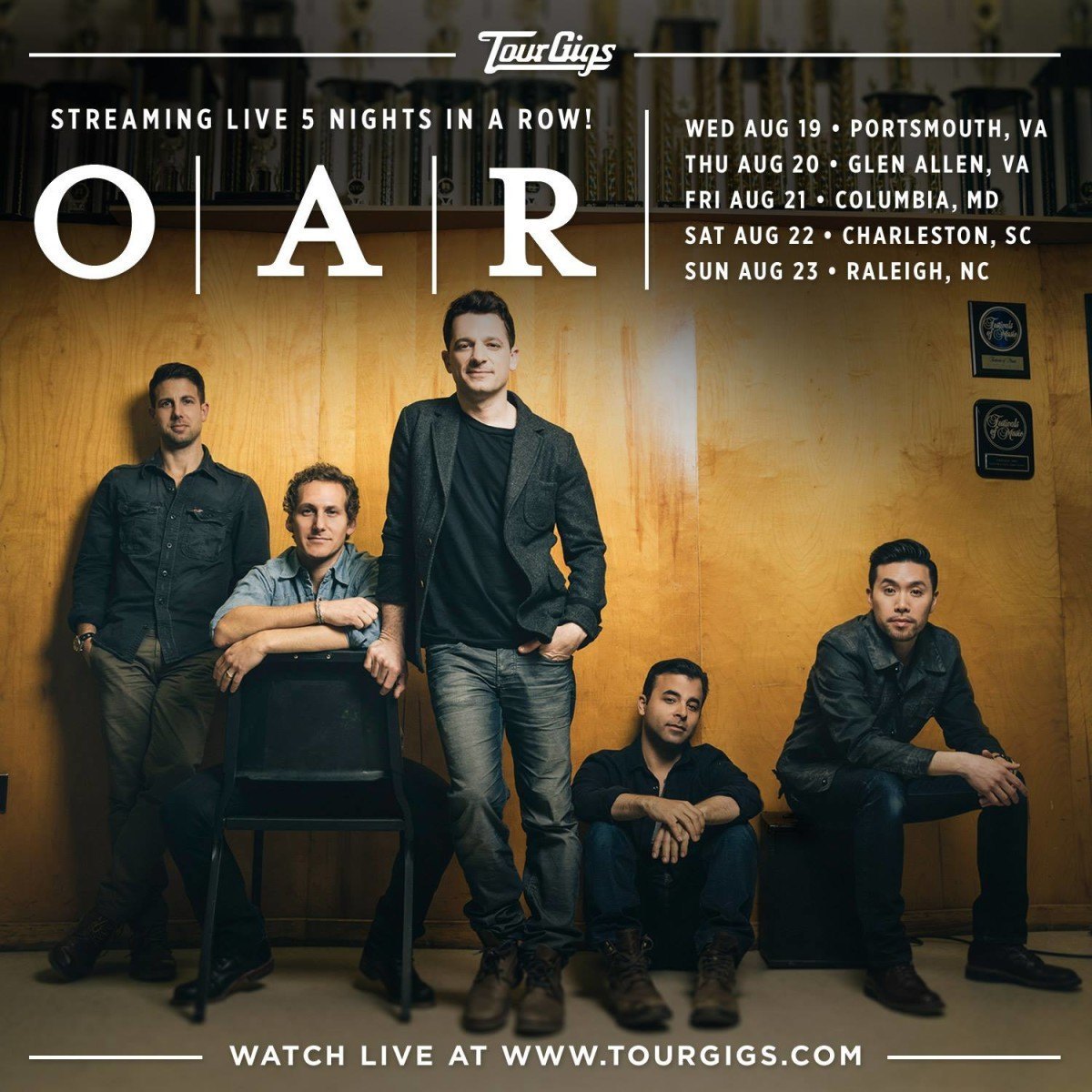 OAR TourGigs Poster