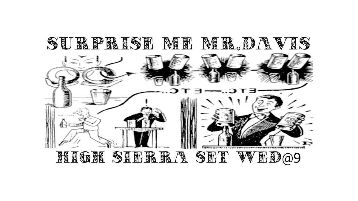 Surprise Me Mr. Davis High Sierra Music Festival Poster HSMF