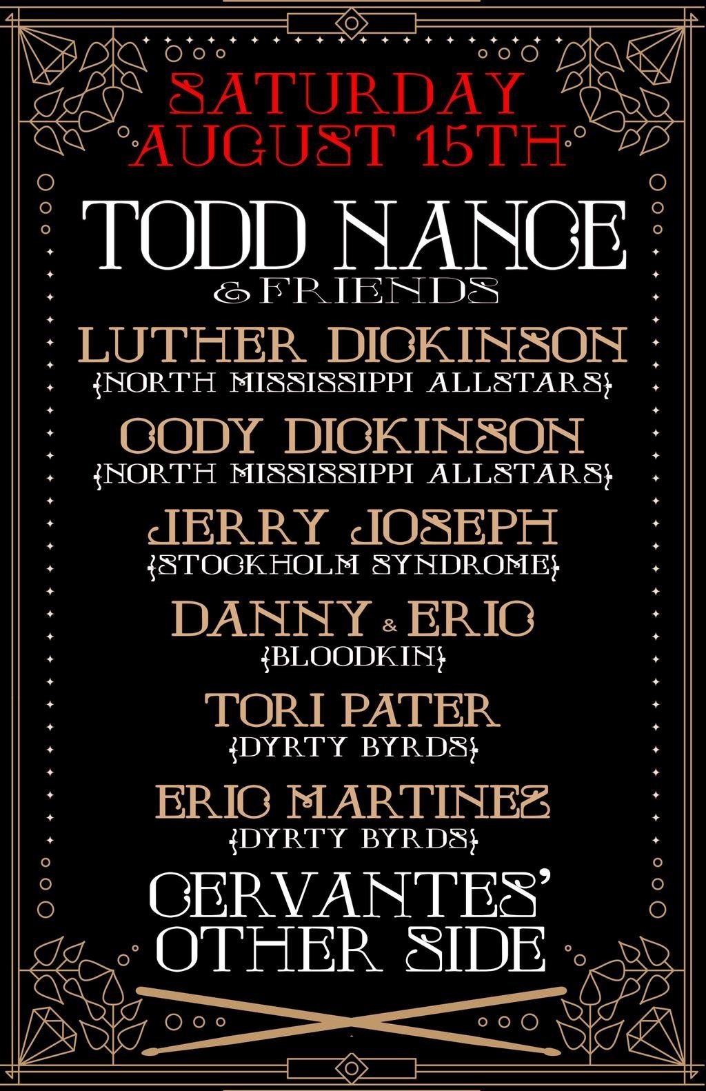 Todd Nance & Friends Poster Portrait Cervantes' Other Side