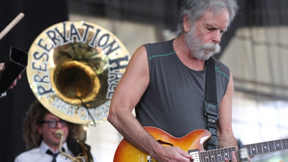 Bob Weir Rehearses Backstage With Preservation Hall Jazz Band at Peach Music Festival