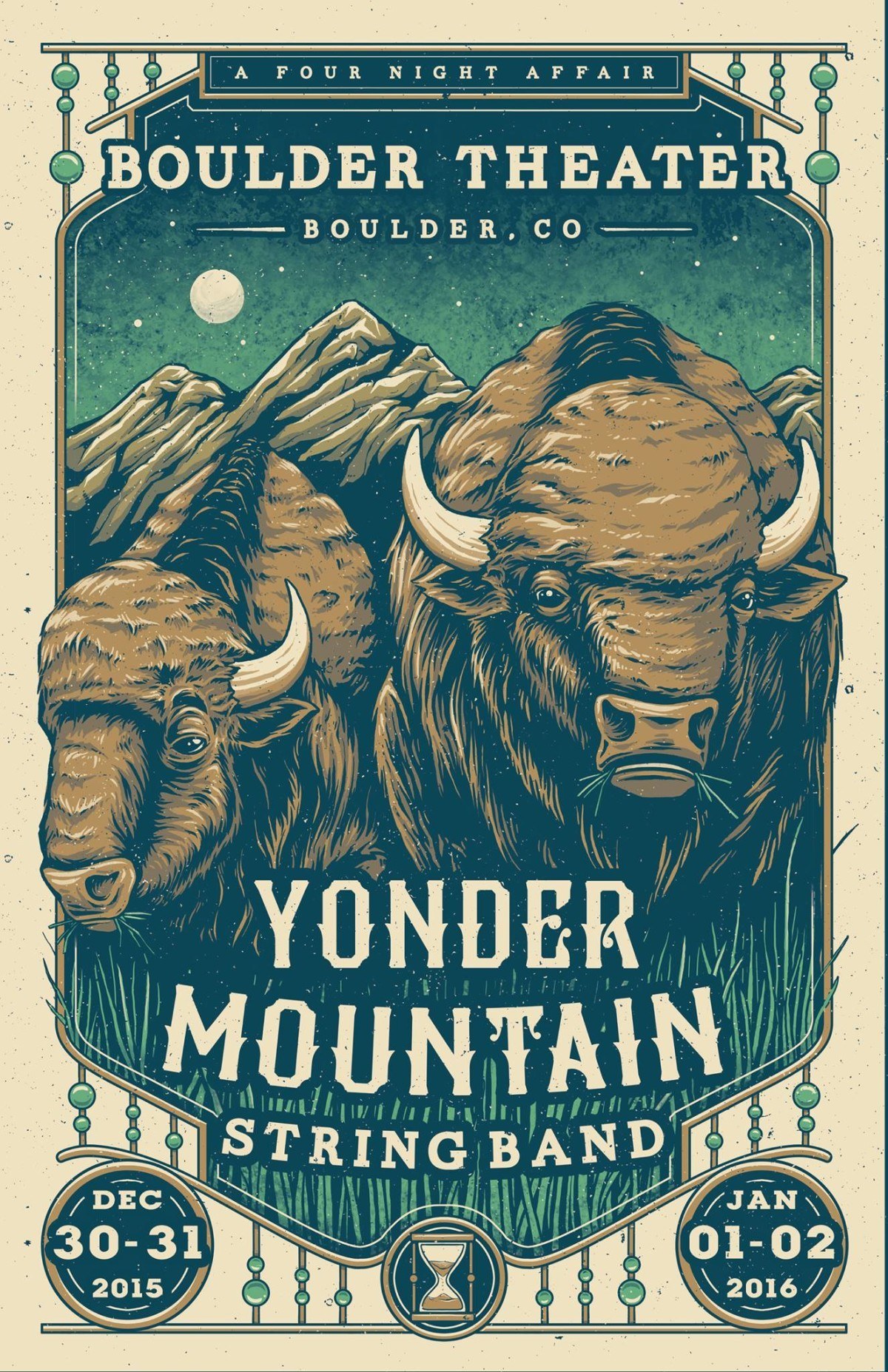 Yonder Mountain String Band New Year's Eve Poster