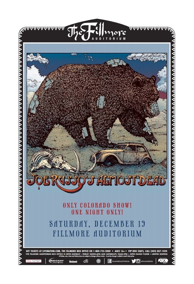 Joe Russo's Almost Dead Fillmore Denver Poster
