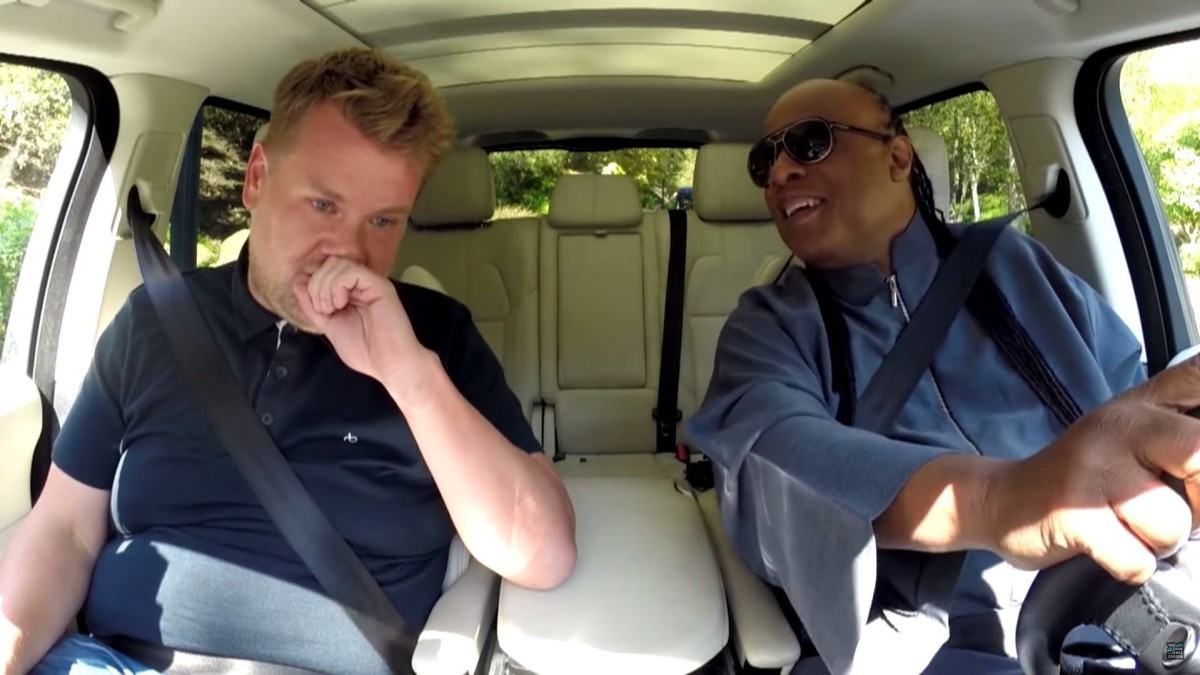 Stevie Wonder Joins James Corden For Carpool Karaoke