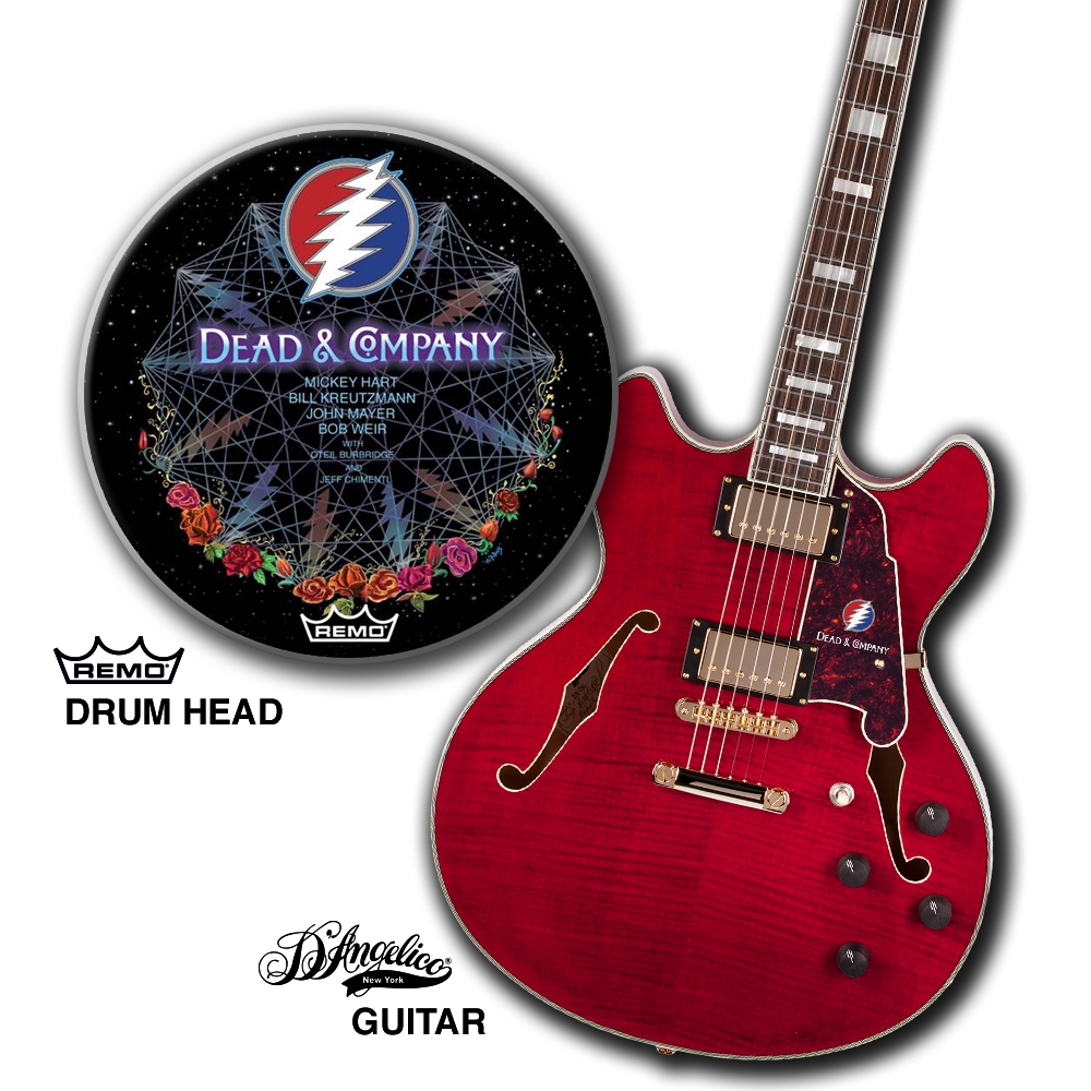 Dead & Company Headcount Guitar Drum Head