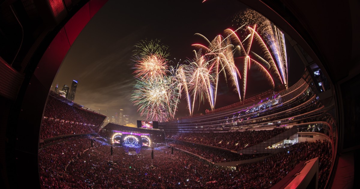 Fare Thee Well Fireworks Chad Smith Crop