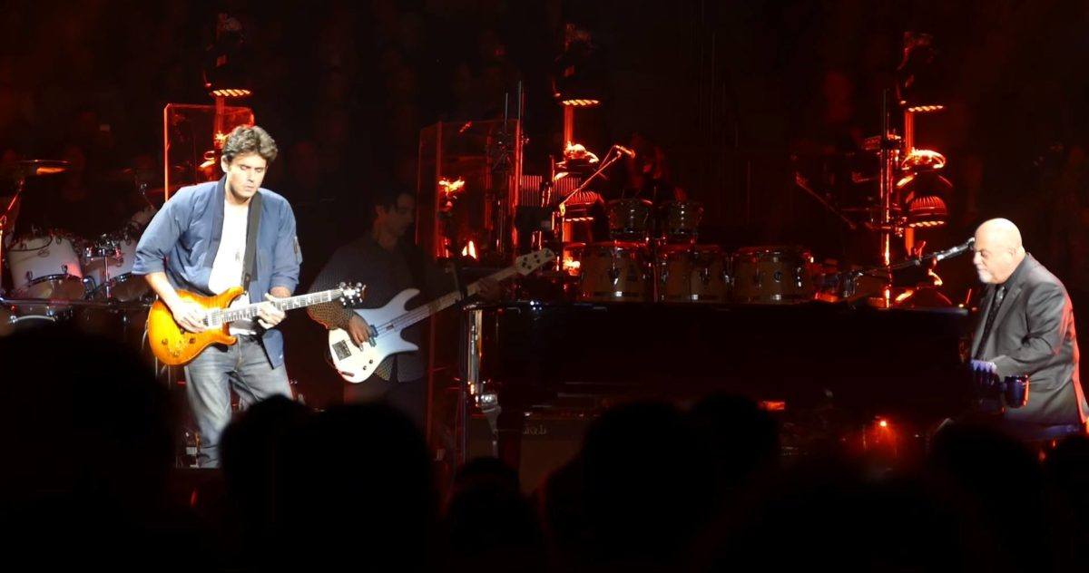 John Mayer Billy Joel MSG Screengrab