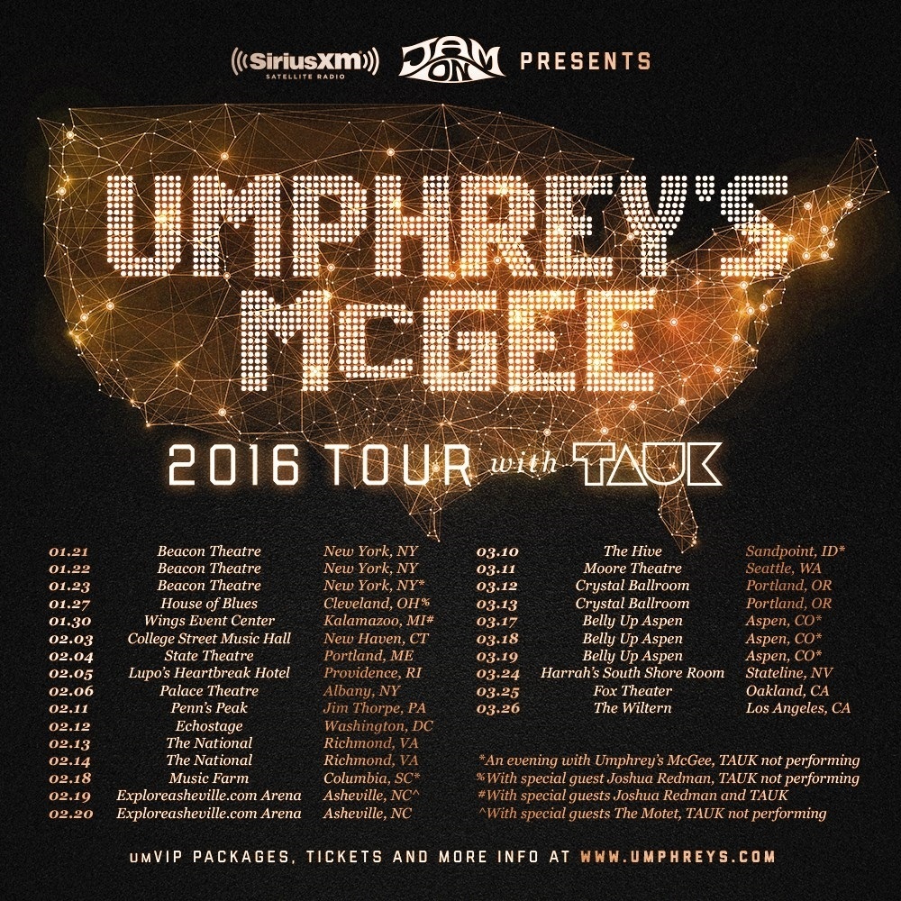 Umphrey's McGee Winter Tour 2016 Poster