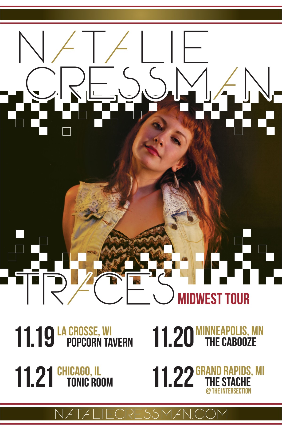 Natalie Cressman Traces Tour Poster