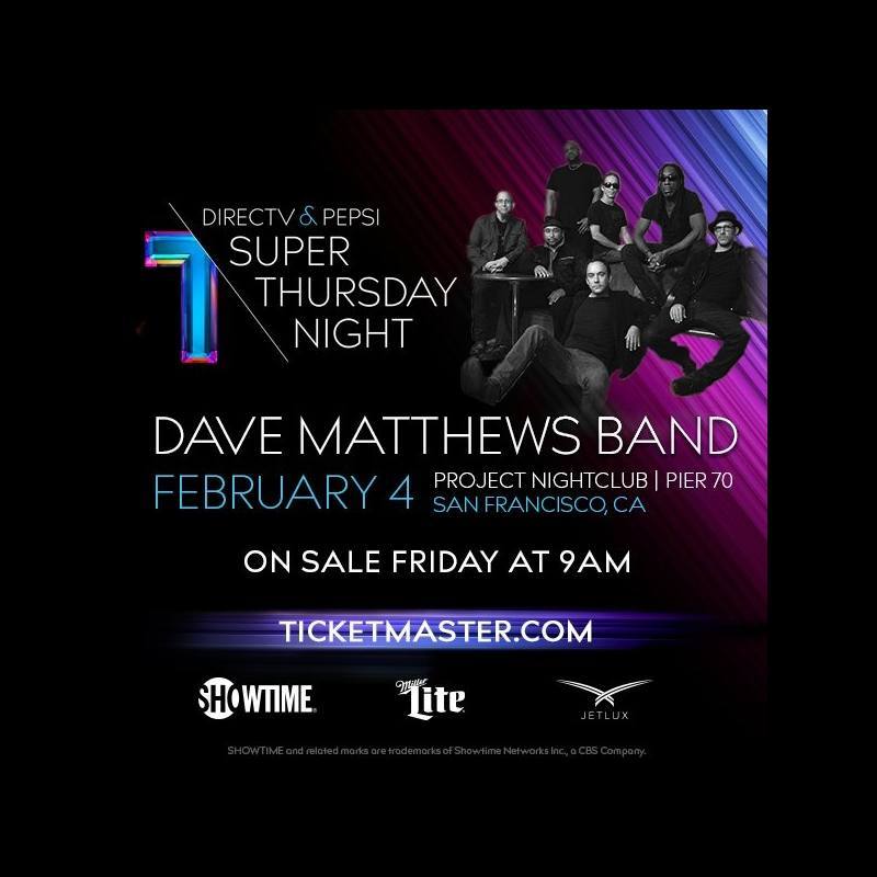 Dave Matthews Band Super Bowl Poster