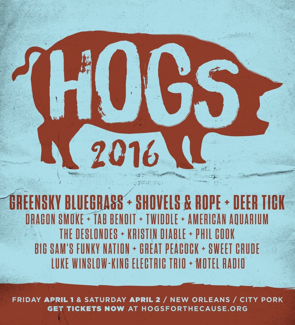 Hogs For Cause 2016 Poster
