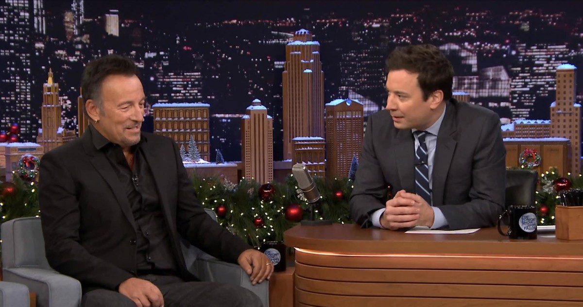 Bruce Springsteen Tonight Show Jimmy Fallon Screengrab