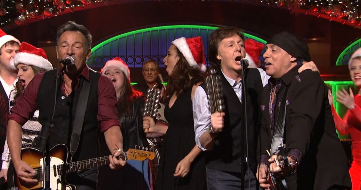 Bruce Springsteen Paul McCartney Saturday Night Live SNL Screengrab Crop