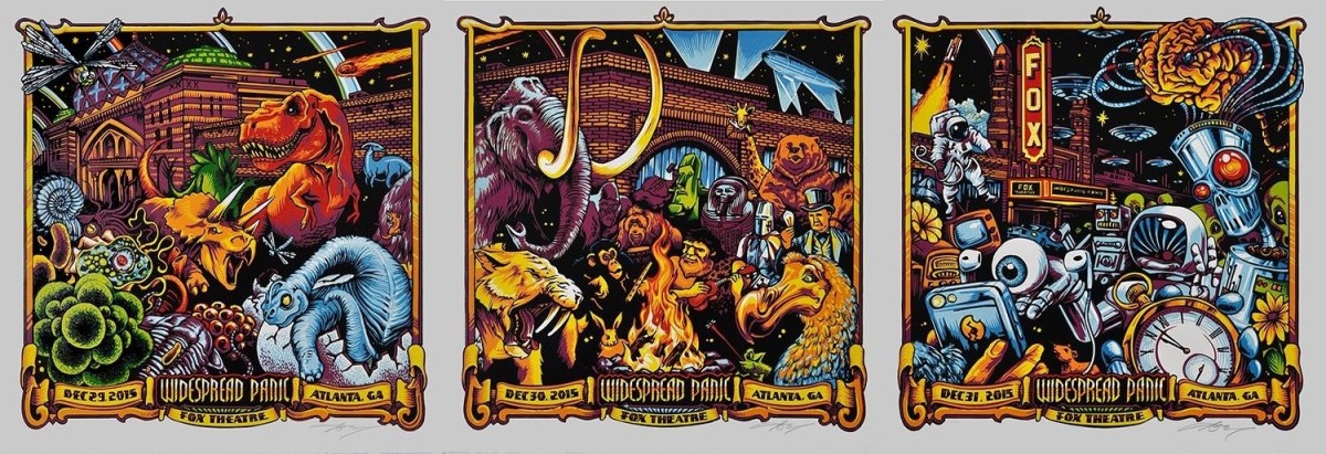 Widespread Panic NYE 2016 Posters