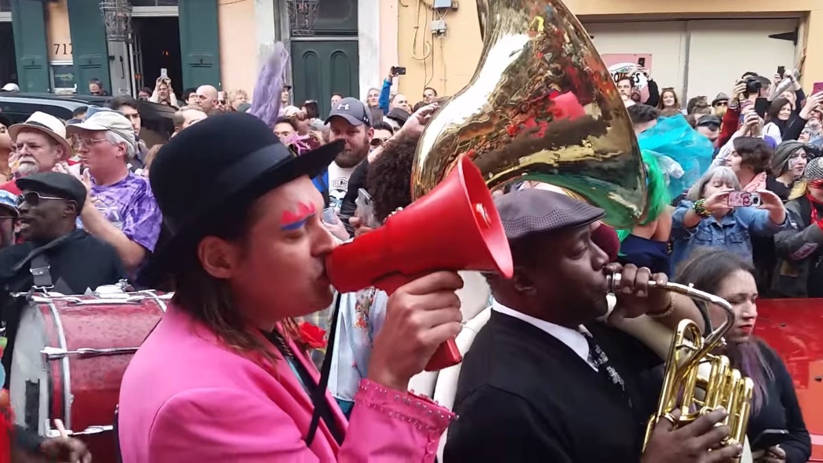 Arcade Fire & Preservation Hall Jazz Band Host David Bowie Second Line Parade