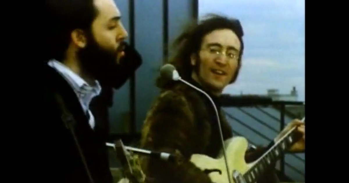 The Beatles Rooftop Screengrab