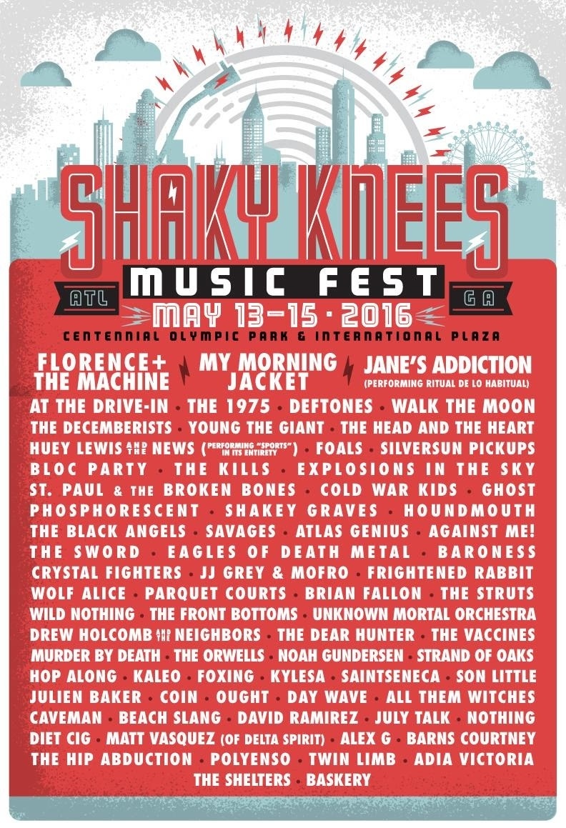 Shaky Knees 2016 Poster