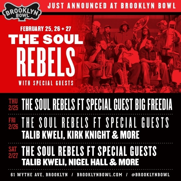 The Soul Rebels Brooklyn Bowl Poster