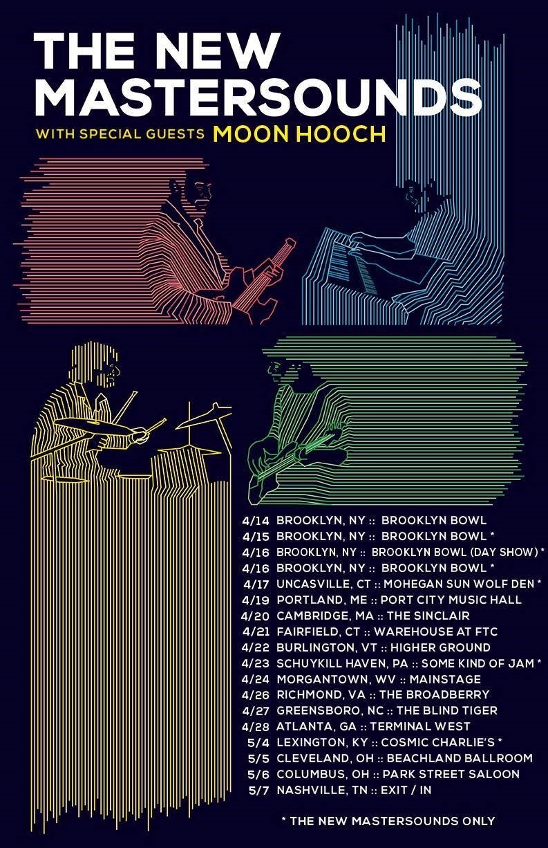 The New Mastersounds Spring Tour Poster