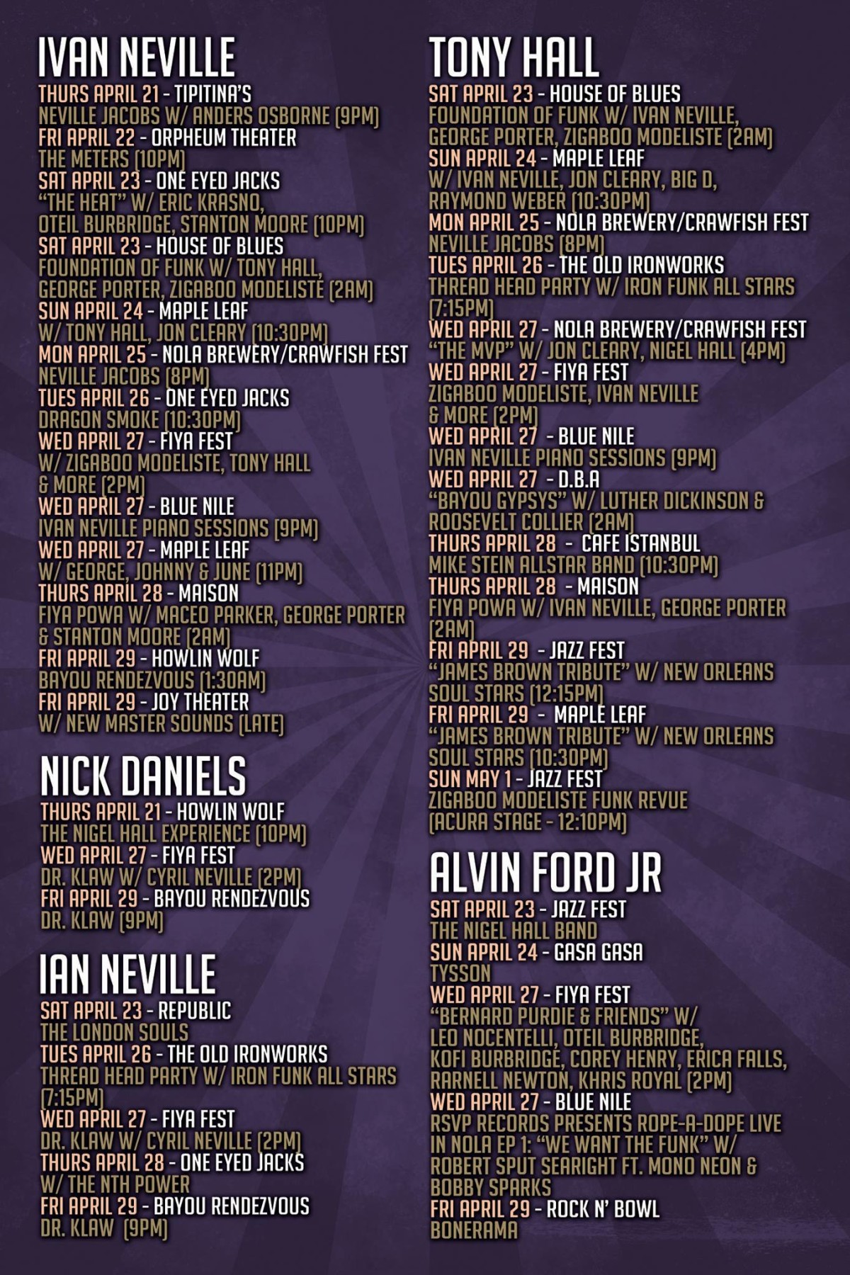 Dumpsta Members NOLA Poster