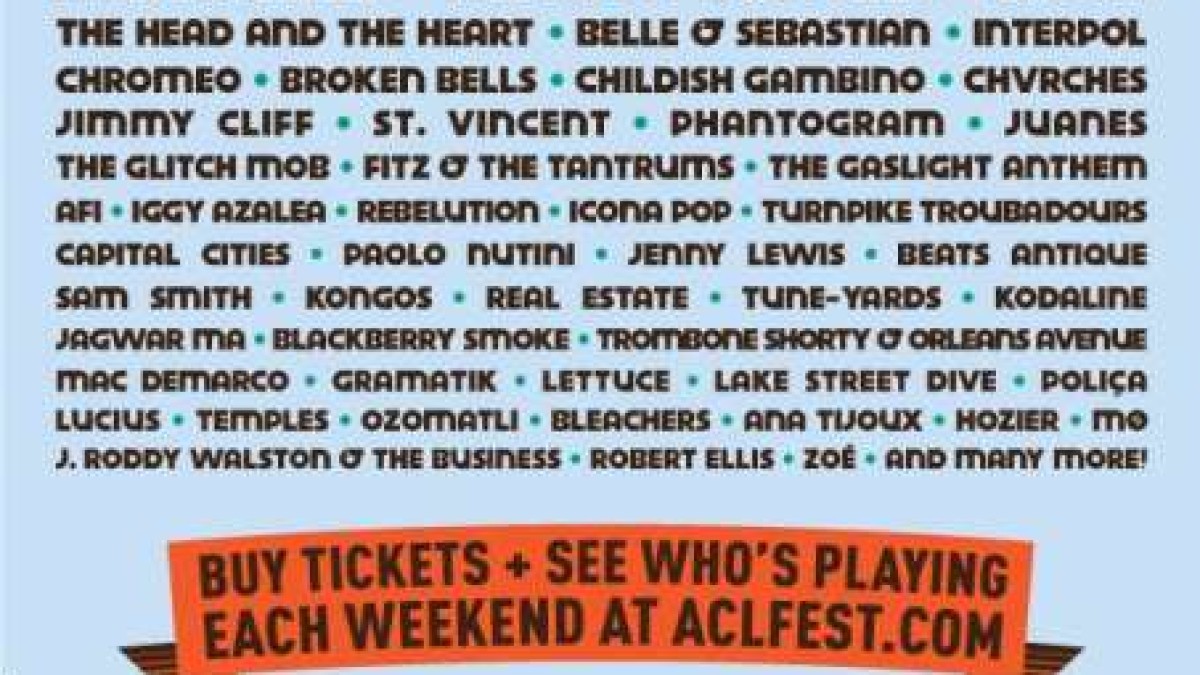 Austin City Limits Music Festival 2014 Lineup Revealed
