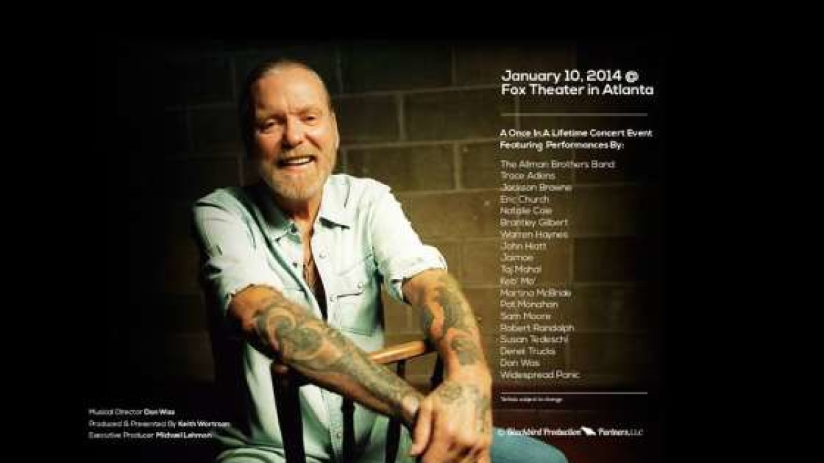 Gregg Allman Tribute To Be Filmed For Distribution