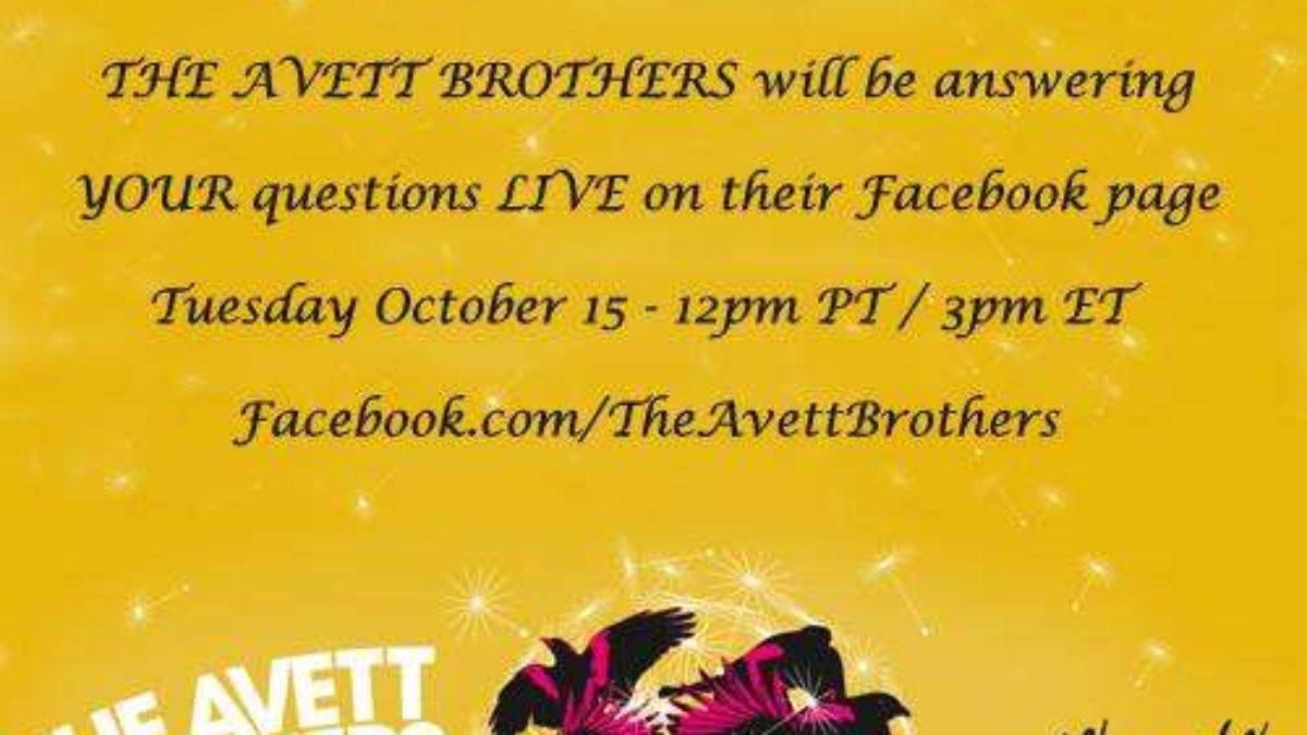 Ask The Avett Brothers Anything During Facebook Chat