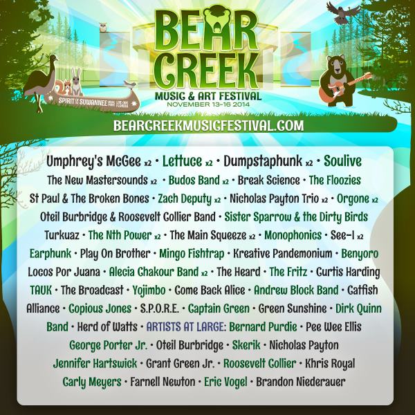 Bear Creek 2014 Phase Two Lineup Announcement