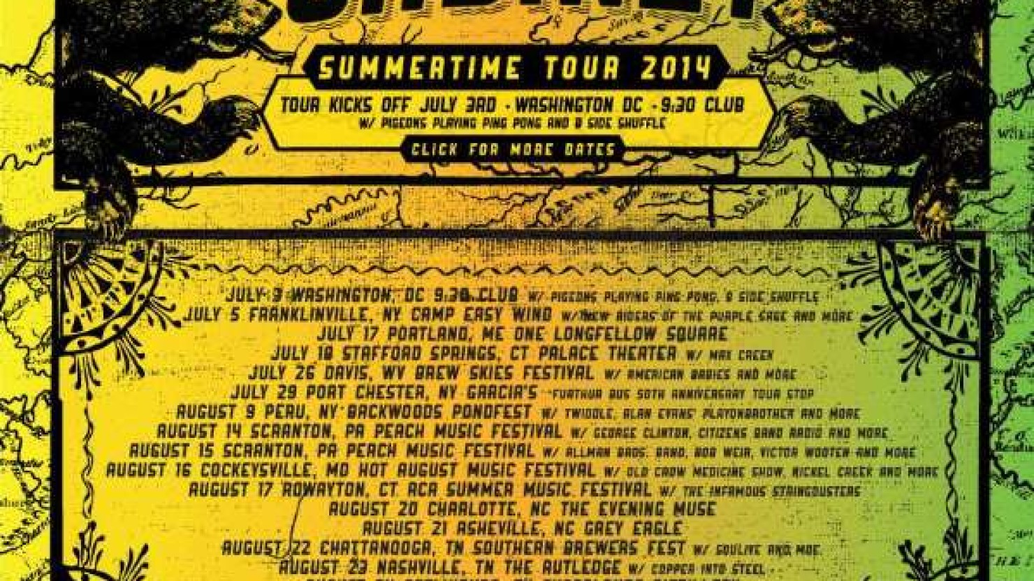 Tour Dates Summertime Tour 2014