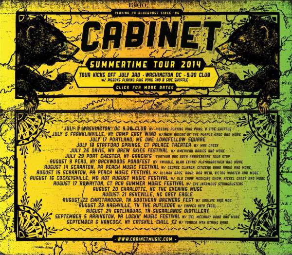 Tour Dates | Cabinet Summertime Tour 2014