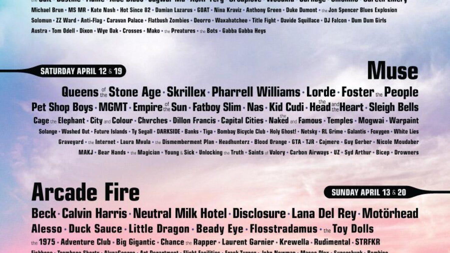 Coachella Announces 2014 Lineup
