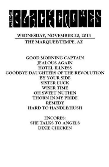 The Black Crowes Debut Little Feat Cover In Tempe