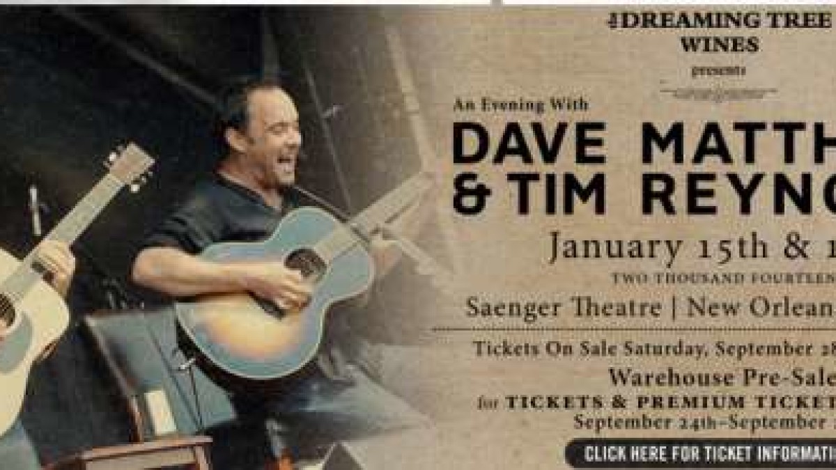 DMB News | Dave And Tim In New Orleans | Boyd To Sit In With Gramblers