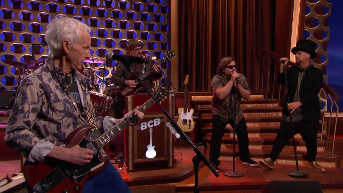 Jack Black, Robby Krieger & Boy George On 'Conan'