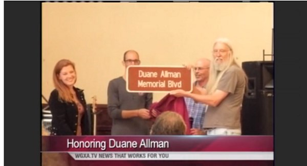 Duane Allman Memorial Boulevard Sign Revealed
