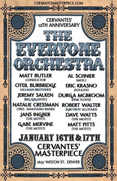 Everyone Orchestra To Celebrate Cervantes 12th Anniversary