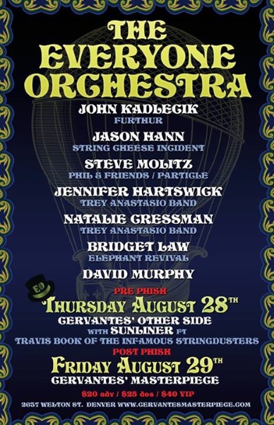 Everyone Orchestra Pre & Post Phish Shows In Denver