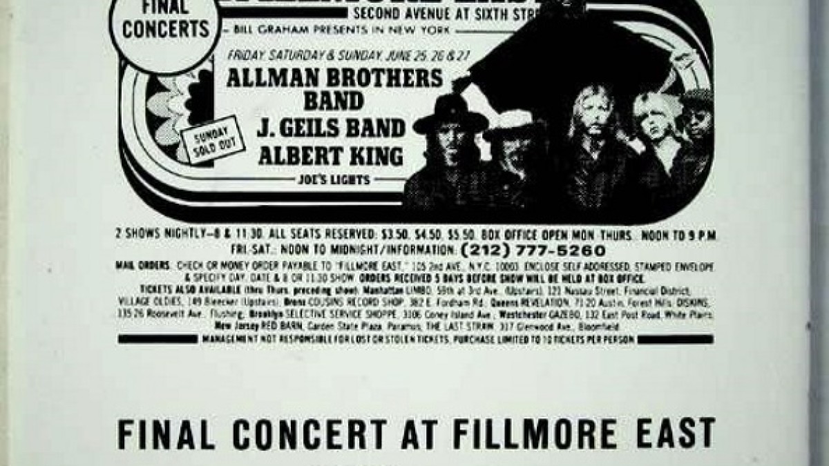 Full Show Friday | Allman Brothers Close Out Fillmore East