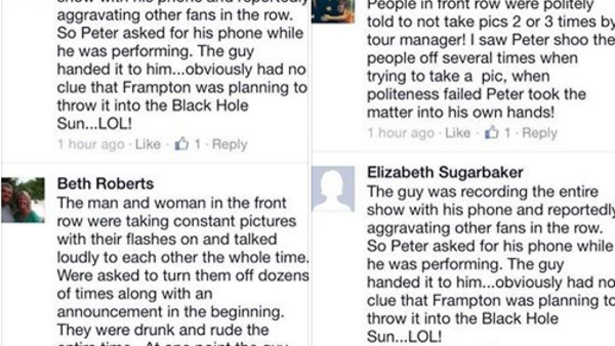 Peter Frampton Comes Alive To Throw An Obnoxious Fan's Phone