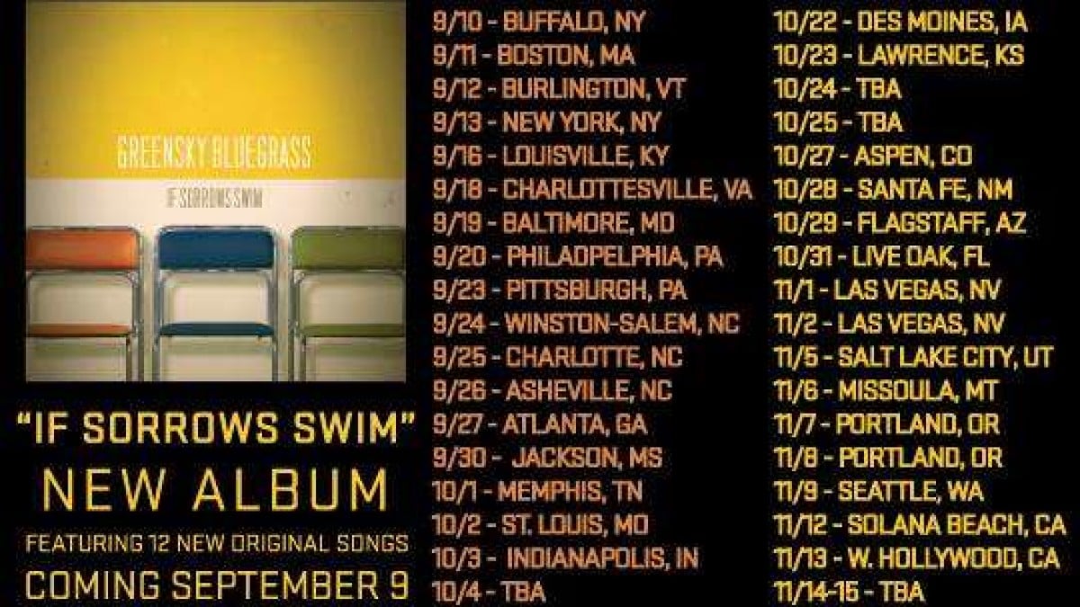 Tour Dates | Greensky Bluegrass Fall Tour
