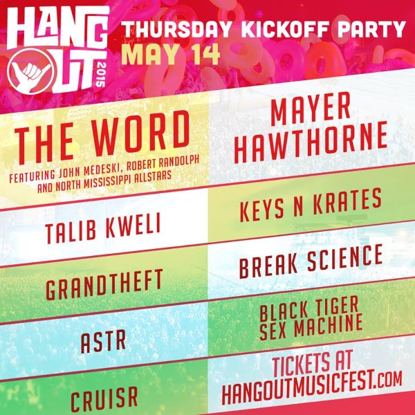 The Word To Headline Hangout Fest Kickoff Party