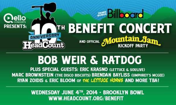 Couch Tour Alert | HeadCount 10th Anniversary Party