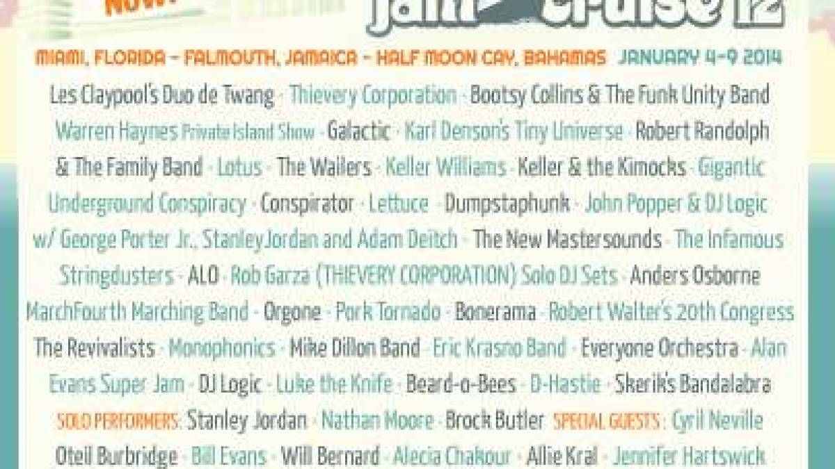 TourGigs Offers Jam Cruise 12 Video Compilation