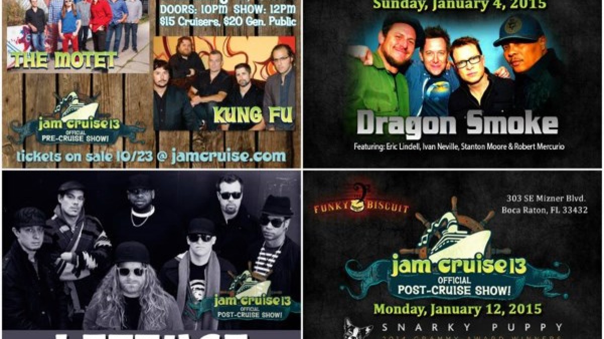 Jam Cruise 13 Pre & Post Shows Announced