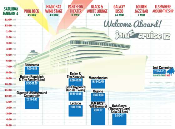 Jam Cruise Schedule Revealed | Masters Camp Allstars To Perform