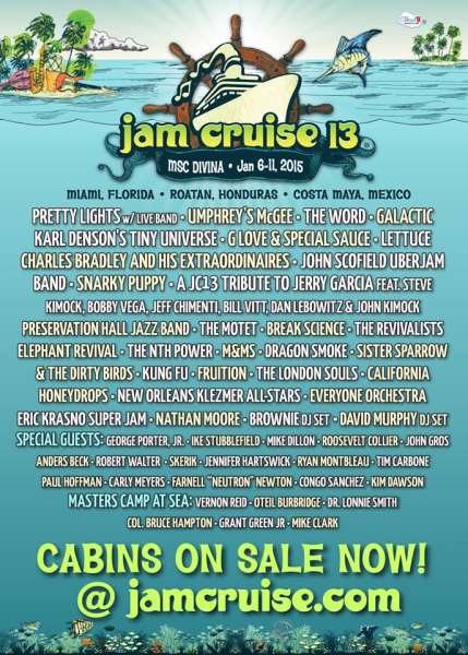 Many Special Guests Added To Jam Cruise 13 Lineup